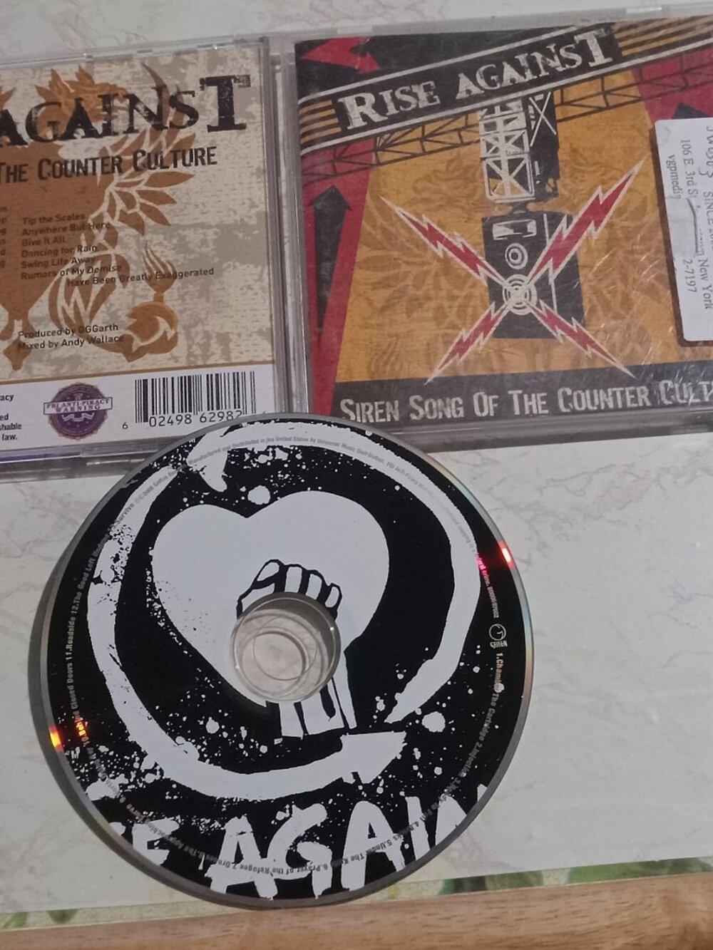 Rise Against Siren Song Of The Counter Culture Tested Music CD